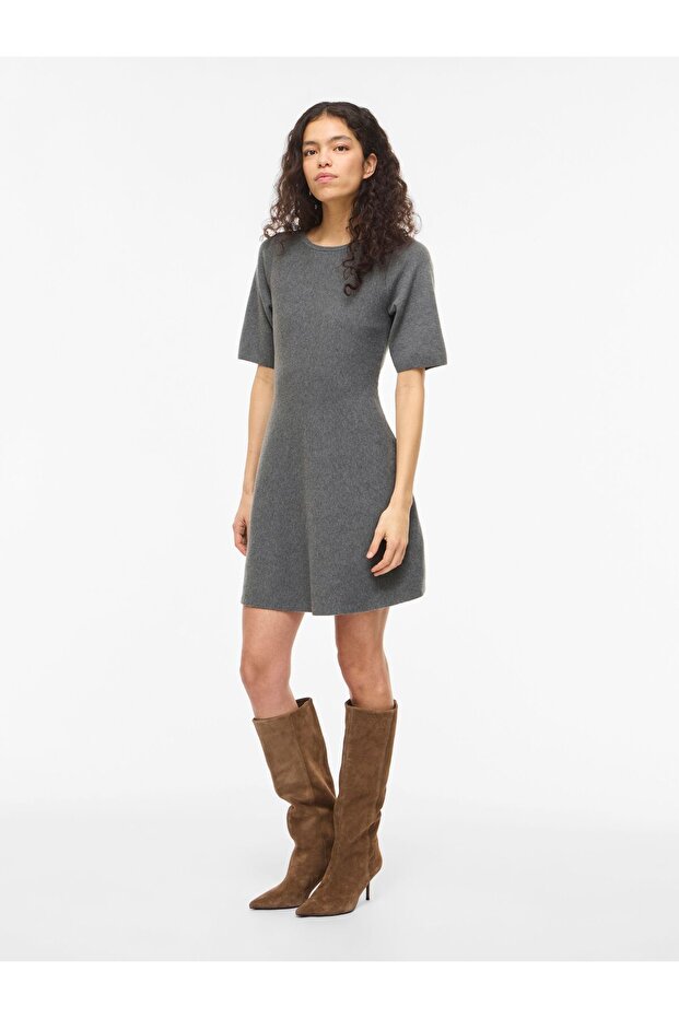 Rochie scurtă de nuntă cu mâneci scurte - 5