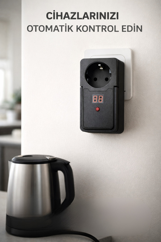 مقبس حائط ذكي مزود بمؤقت رقمي ومقاوم للتيار حراري ومقاوم للأطفال - 2