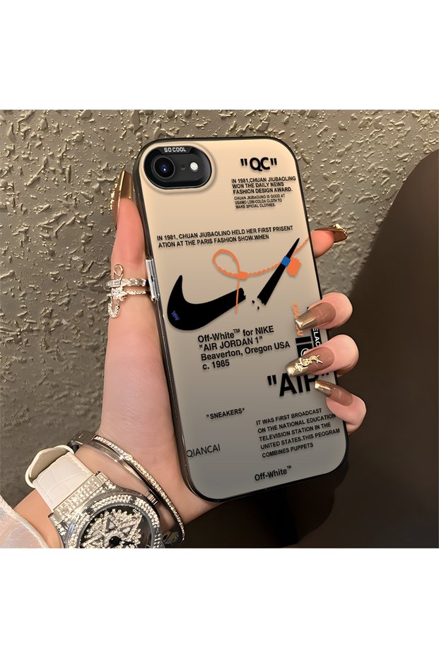 iPhone Se 2020 Compatible Silicone Edge Hard Back Anti-Fall Phone Case Air Patterned