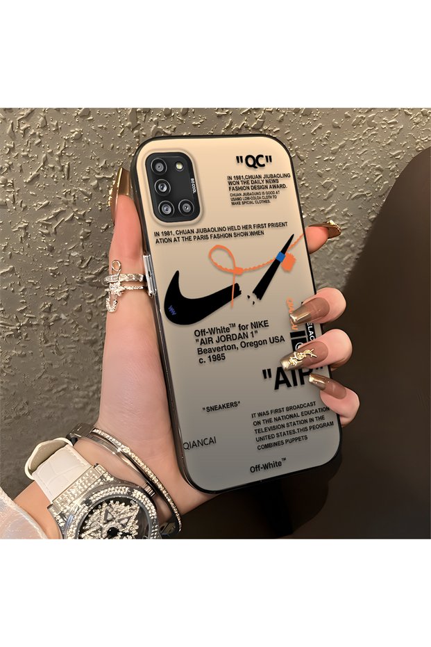 Samsung Galaxy A31 Compatible Silicone Edge Hard Back Anti-Fall Phone Case Air Patterned