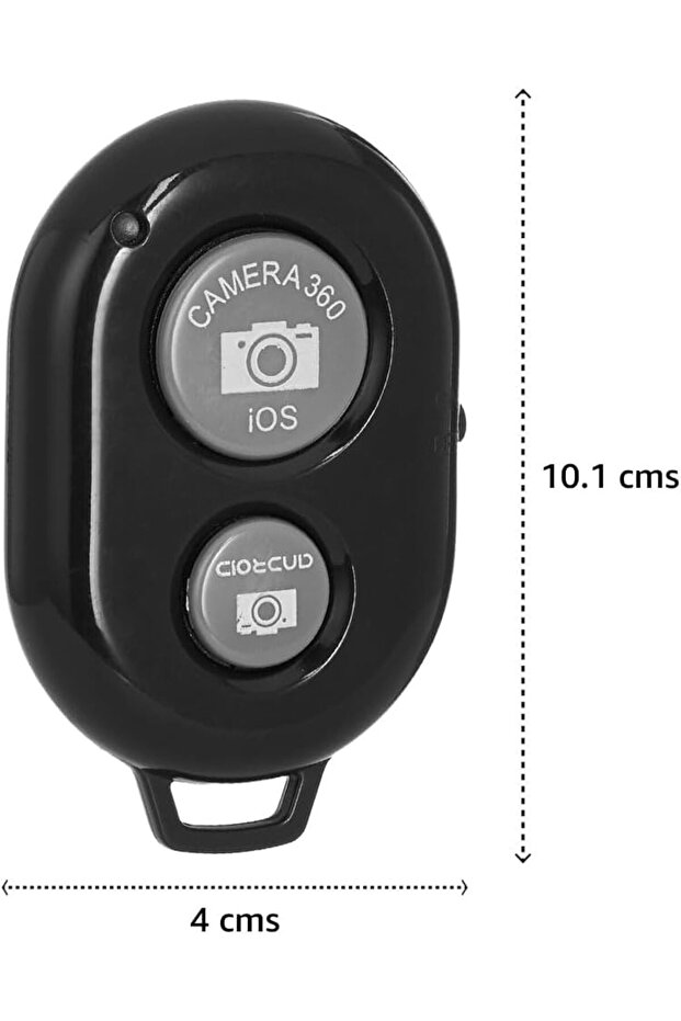 جهاز تحكم عن بعد أساسي للكاميرا بتقنية البلوتوث، متوافق مع نظامي iOS وAndroid، تحكم لاسلكي لالتقاط صور السيلفي - 2