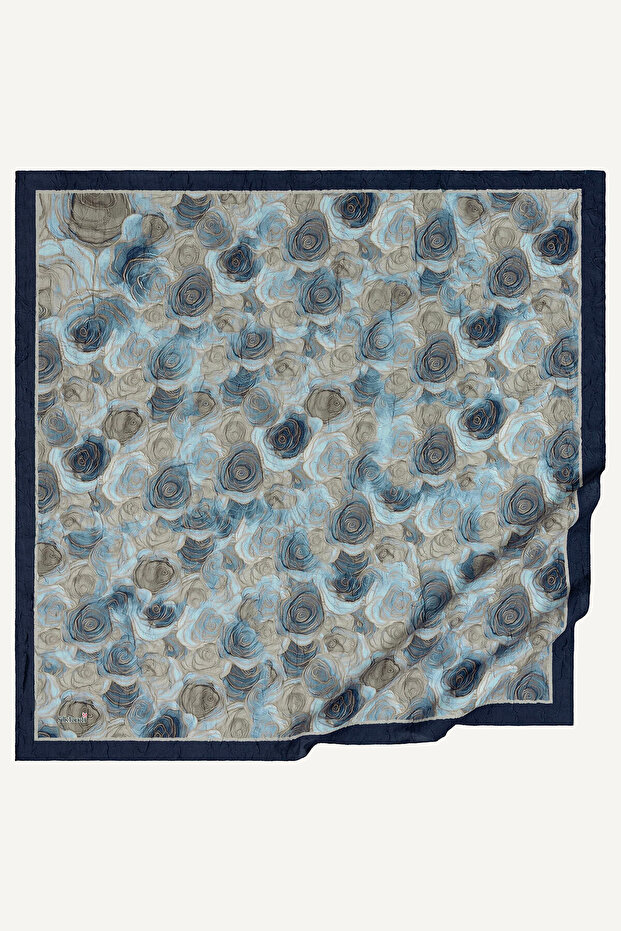 وشاح كراش بنمط الريفل الأزرق - 2