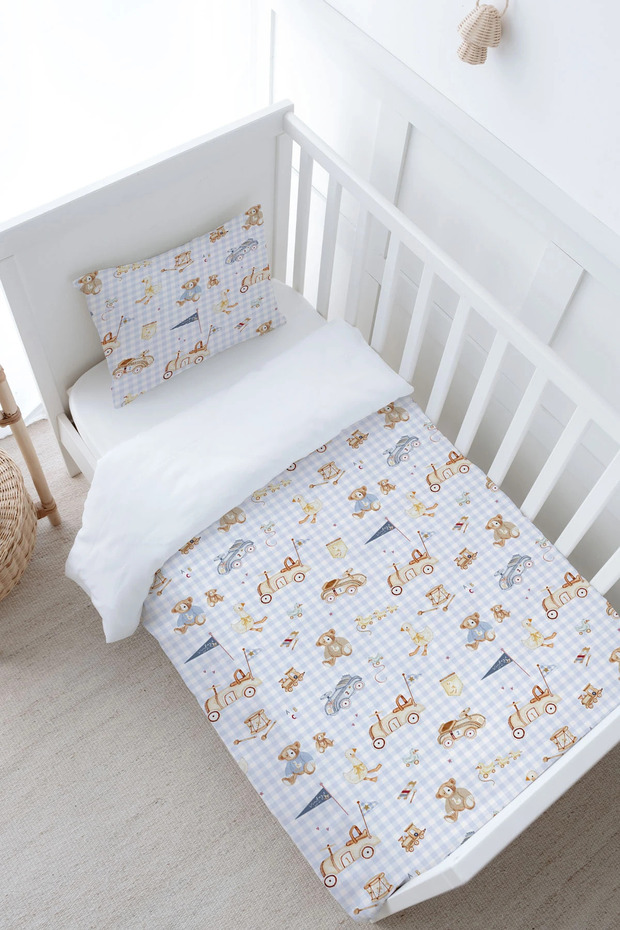 Baby Size (Without Sheets) Duvet Cover Set 100X150 cm - Pureline Series - Cute Baby Toys