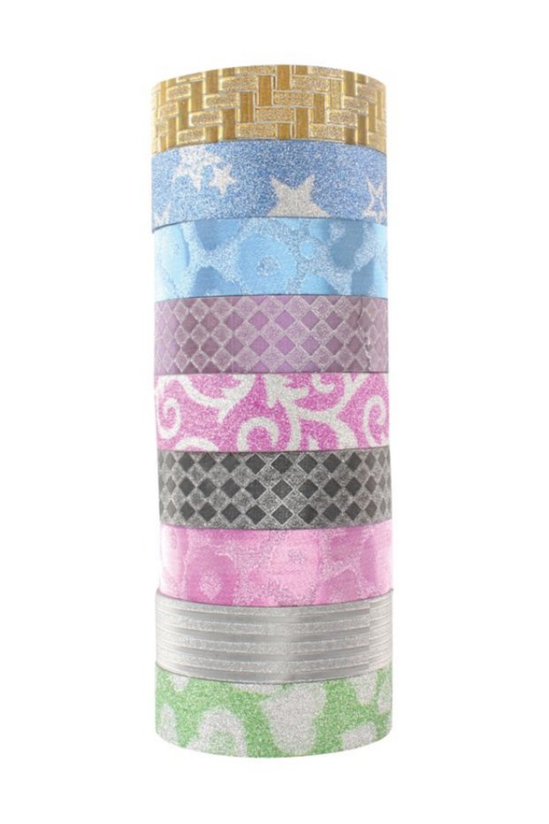 Ct03 Glitter Patterned Tape 3m.10pcs