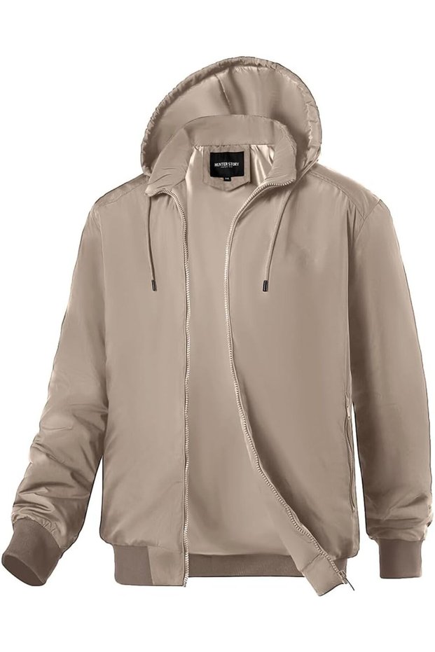 Jacket Wind Resistant Lightweight Packable Coat for Men Outdoor Hiking Travel Casual Breathable Hooded Spring Fall Winter Sports