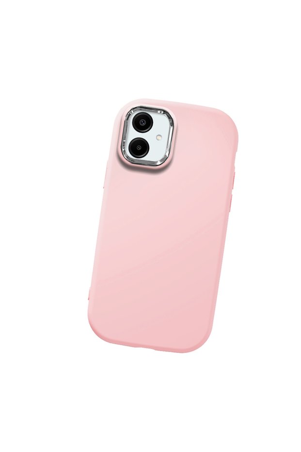 Samsung Galaxy A06 Compatible Camera Protected Pink Soft Silicone Phone Case Patterned