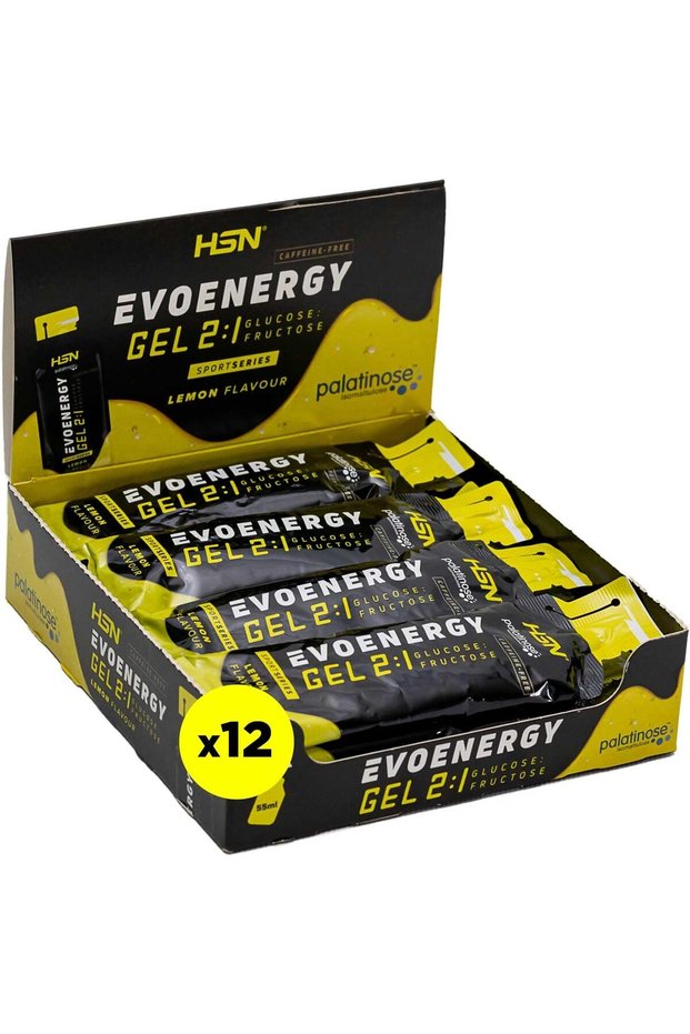 Evonergy Caffeine Free Gel | Lemon - Box of 12 Units of 55ml