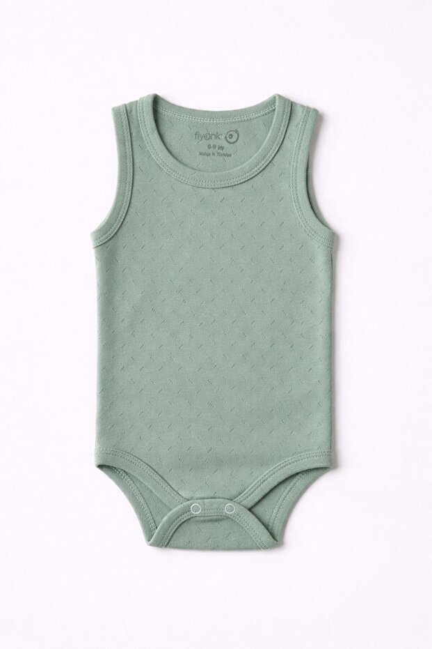 100% Organic Cotton Jacquard Athlete Baby Bodysuit