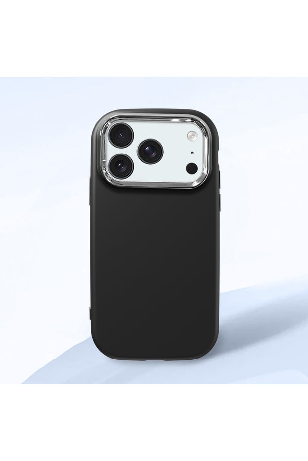 حافظة متوافقة مع هاتف iPhone 18 Pro، حافظة حماية للكاميرا من السيليكون بنمط أسود، حافظة هاتف للزوجين