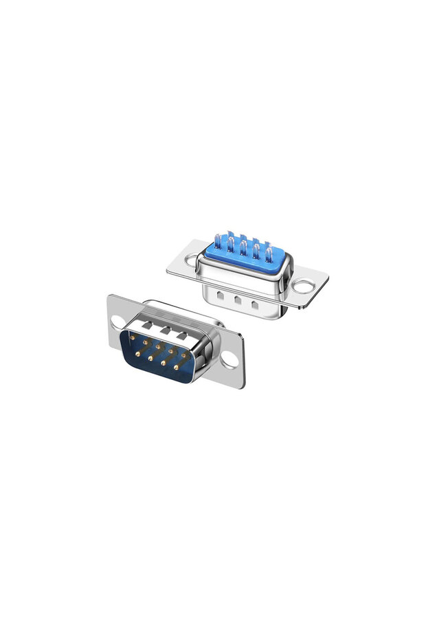 Rs232 Com Port Male Solder Type Cap Socket Set Db9