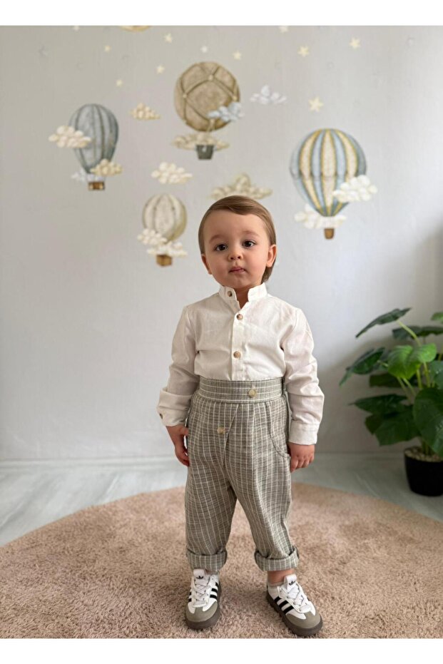 Mini Holiday 2-Piece Baby Boy Set with Pants