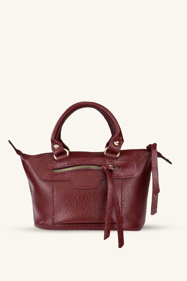 Nova Mini Clutch Bag - Claret Red