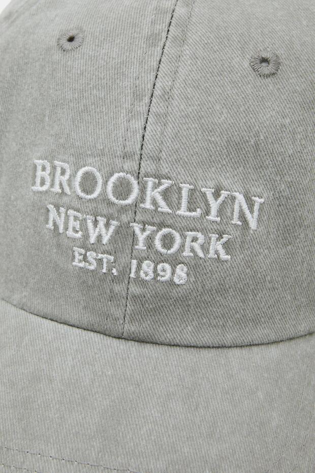 Brooklyn işlemeli şapka - 5