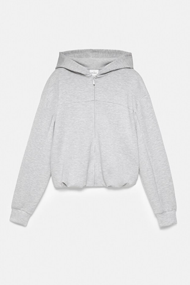 Modal kapüşonlu sweatshirt - 7