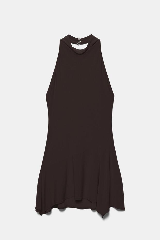 Kısa halter elbise - 6