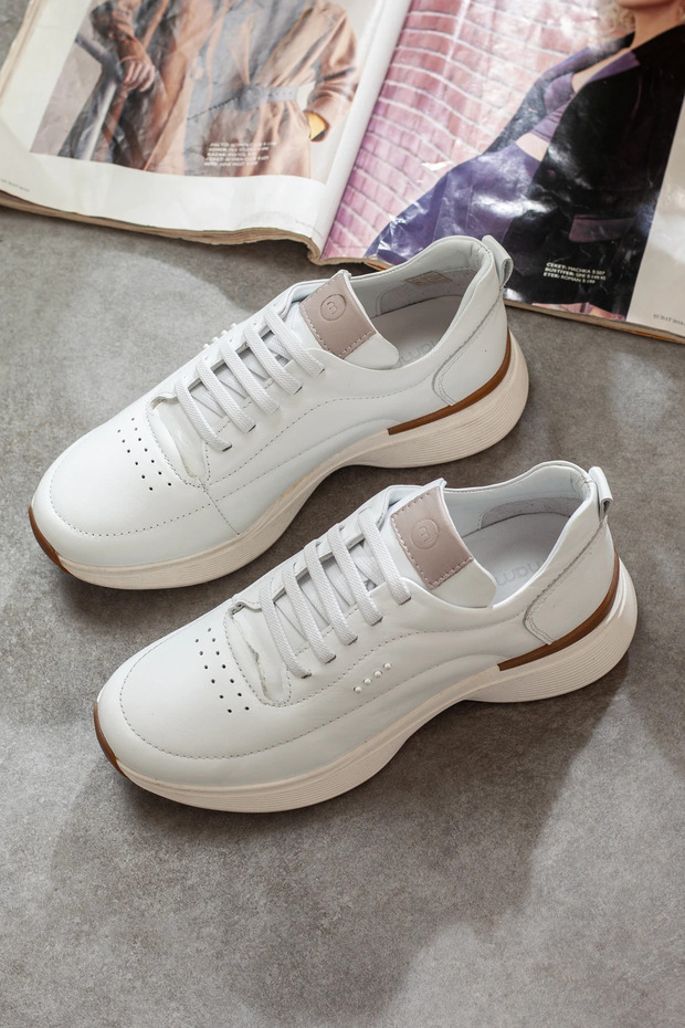 Mammamia Genuine Leather Extra Comfortable Thick Soled Casual Shoes