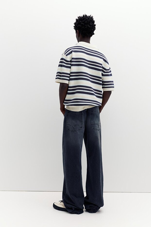 STWD çizgili örme polo - 6