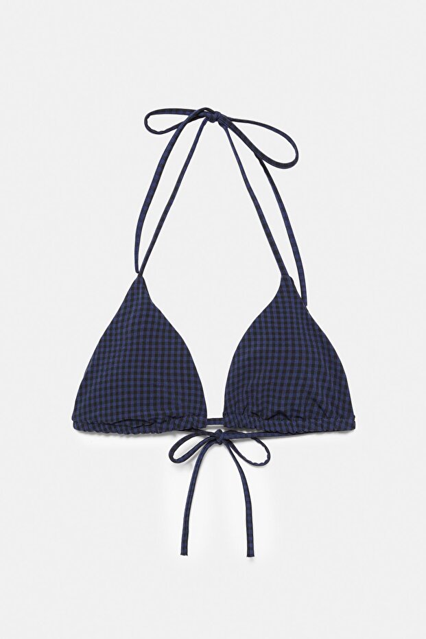 Pötikareli bikini üstü - 5