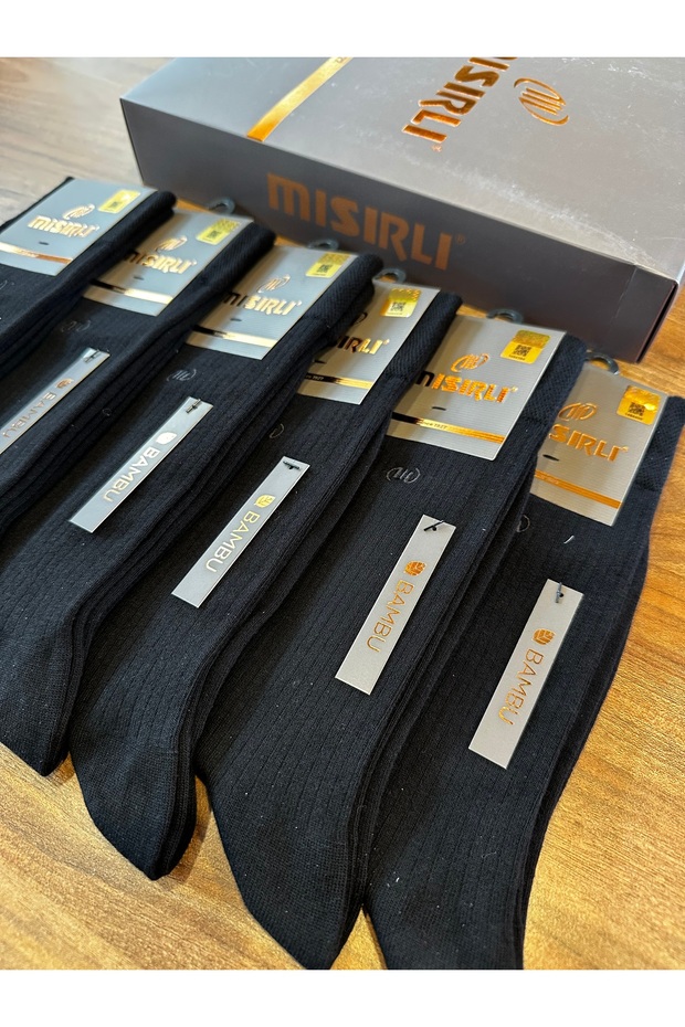 Stitch-Free Comfortable Men's Socks That Do Not Create Odor or Moisture, Pack of 6 (Black)