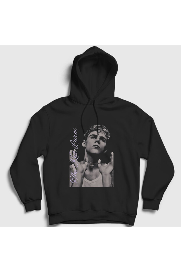 Unisex Black Necklace the Kid Laroi Hooded Sweatshirt 608470Tt