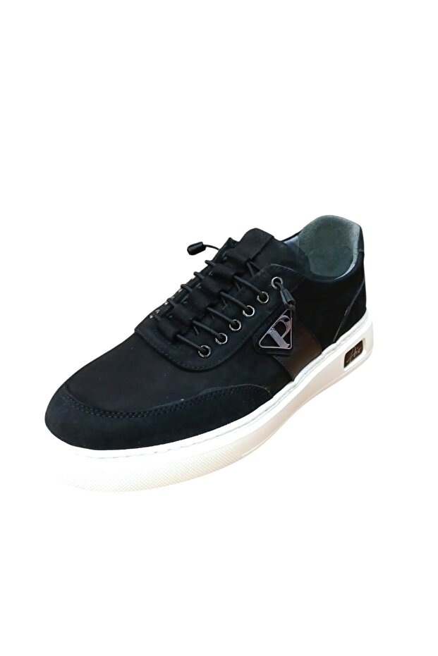 9372 Men's Nubuck Leather EVA Sole Rubber Laced Casual Shoes
