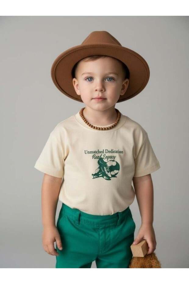 Baby Boy Sırt Printed Design T-Shirt