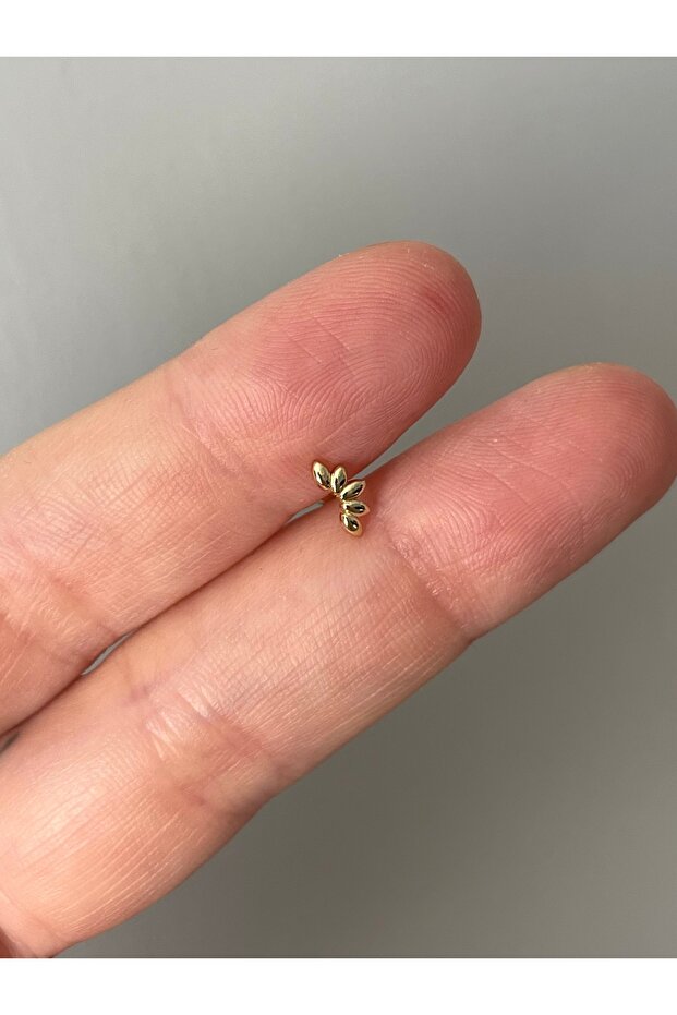 Gümüş Lotus piercing