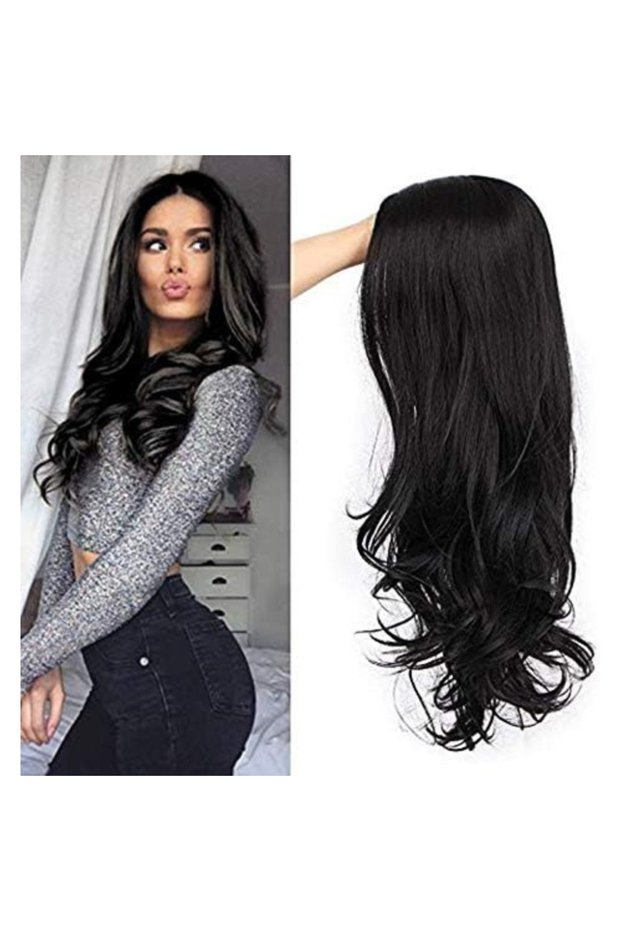 Hair Long Wavy Wig Without Bangs High Synthetic Heat Resistant,Curly for Women Girls Fashion