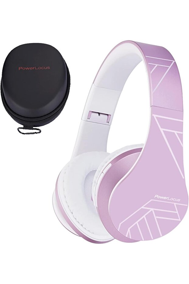 Kids Bluetooth Headphones, 85dB Volume Limit, Foldable, Mic, Micro SD, Carry Case
