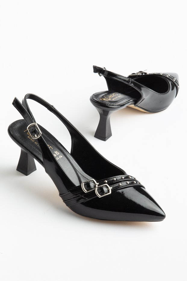 New Season Capsule Detailed Women's Heeled Shoes Stylish and Comfortable Z009