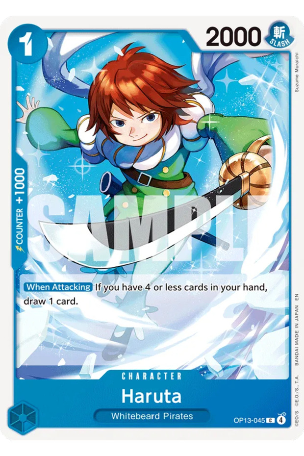 One Piece Haruta Op13-045 Licensed Game Card (En)