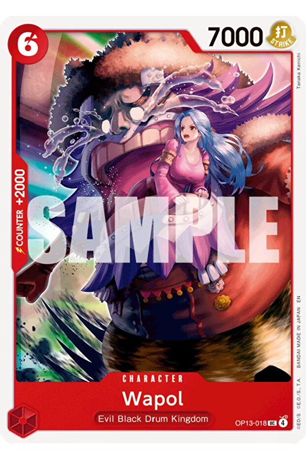 One Piece Wapol Op13-018 Licensed Game Card (En)