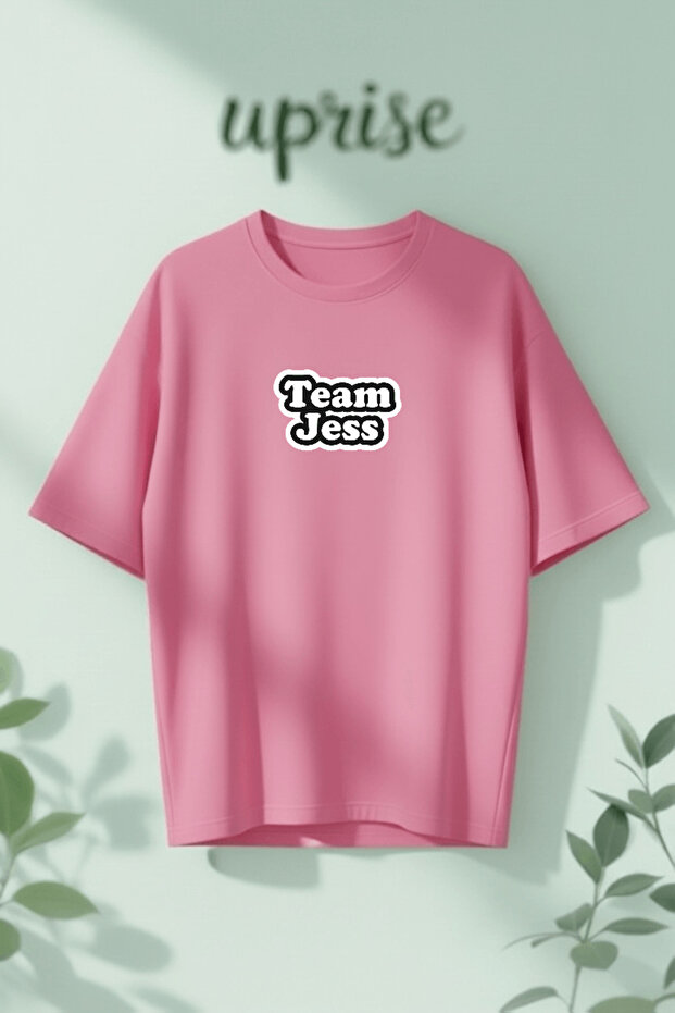 Team Jess Rory Gilmore Girls Printed Cotton Lu Oversized T-Shirt
