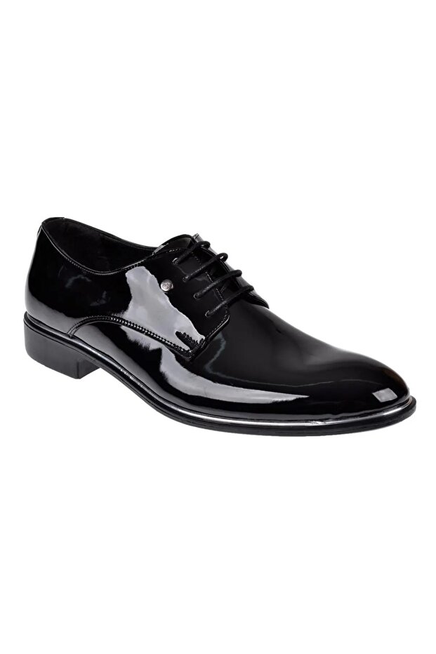 Falcon Damatlık Patent Leather Printed Classic Men's Shoes