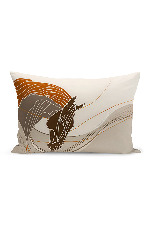 Classic Horse Series Double Sided Digital Printed Throw Pillow Cover (Horse)