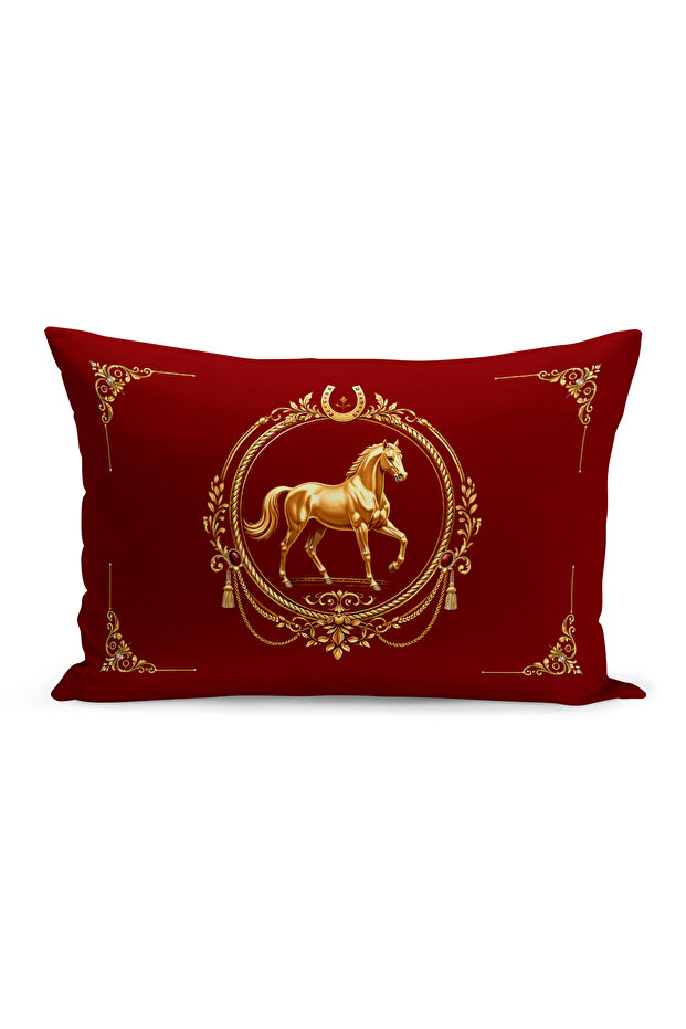 Classic Horse Series Double Sided Digital Printed Throw Pillow Cover (Horse)