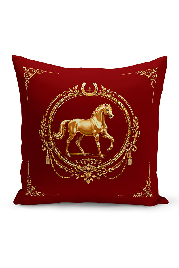 Classic Horse Series Double Sided Digital Printed Throw Pillow Cover (Horse)