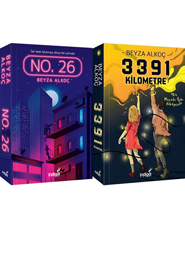 No. 26 Karton Kapak ve 3391 Kilometre Karton Kapak (Beyza Alkoç) 2'li Set