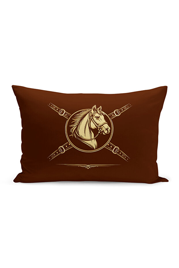 Classic Horse Series Double Sided Digital Printed Throw Pillow Cover (Horse)