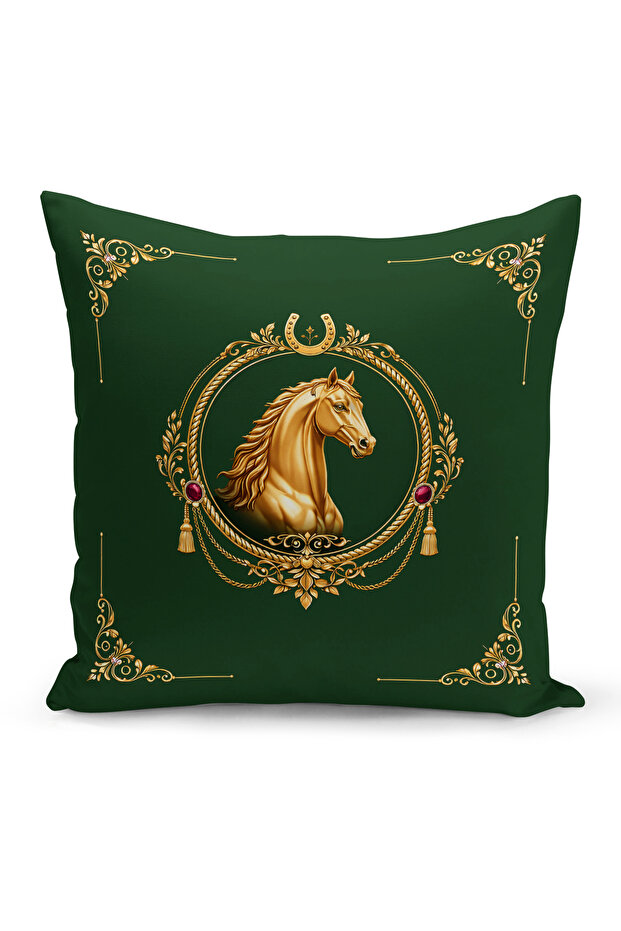 Classic Horse Series Double Sided Digital Printed Throw Pillow Cover (Horse)