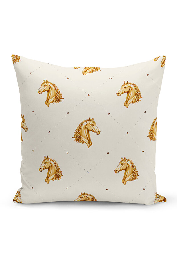Classic Horse Series Double Sided Digital Printed Throw Pillow Cover (Horse)