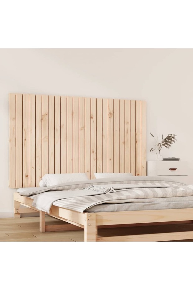 Wall-mounted headboard, 147x3x90 cm, solid pine wood