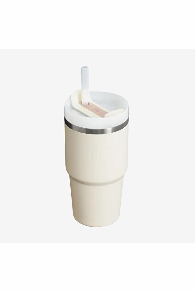 The Quencher H2.O Flowstate™ Tumbler Pipetli Termos Bardak 0.59 Lt / 20Oz Krem 10-10826-304 - 2