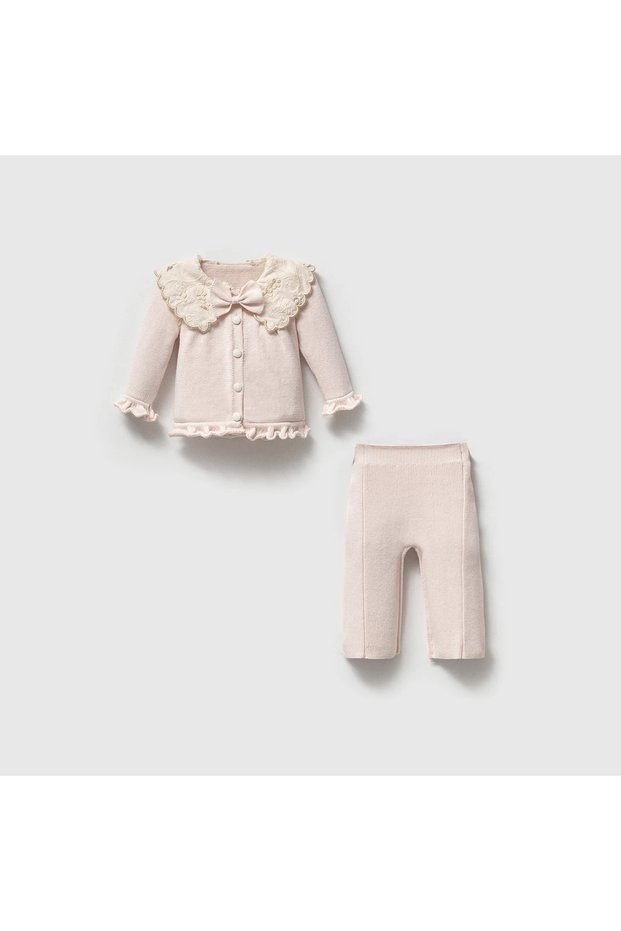 Lilya Baby Girl Knitwear Top and Bottom Set