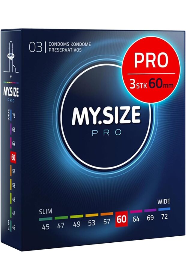 Ultra Thin Size Condoms 3 Pieces (60 Size) – Odorless, Long Lasting, Sustainable, Maximum Pleasure