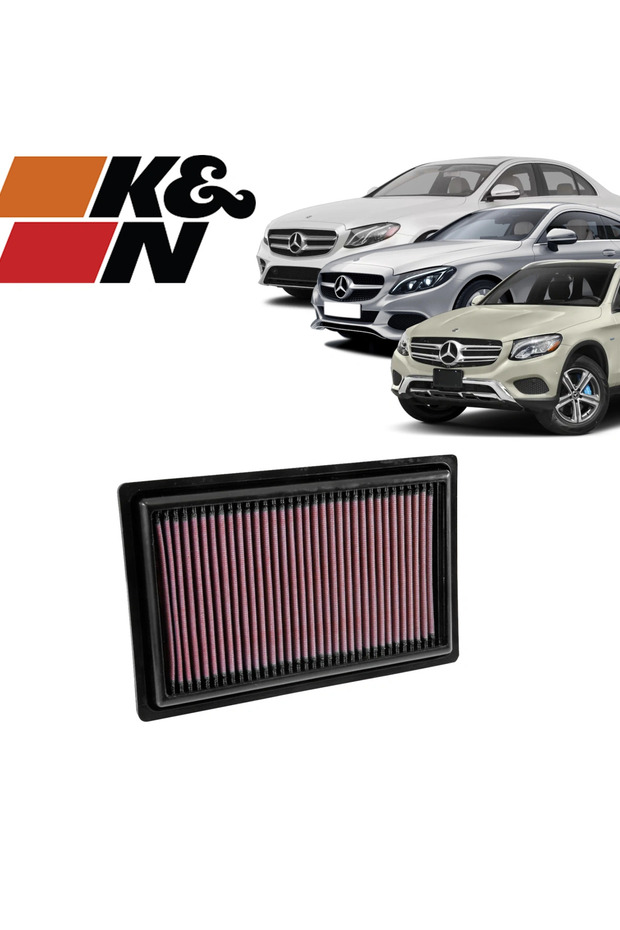 مرسيدس E200 بقوة 184 حصان، فلتر هواء بنزين K&N 2016-2019