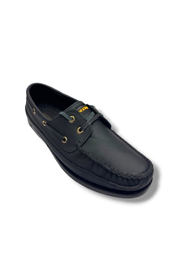 Ox-Ter 4774-26 Genuine Leather Dexter Men's Shoes Black Black 36-39