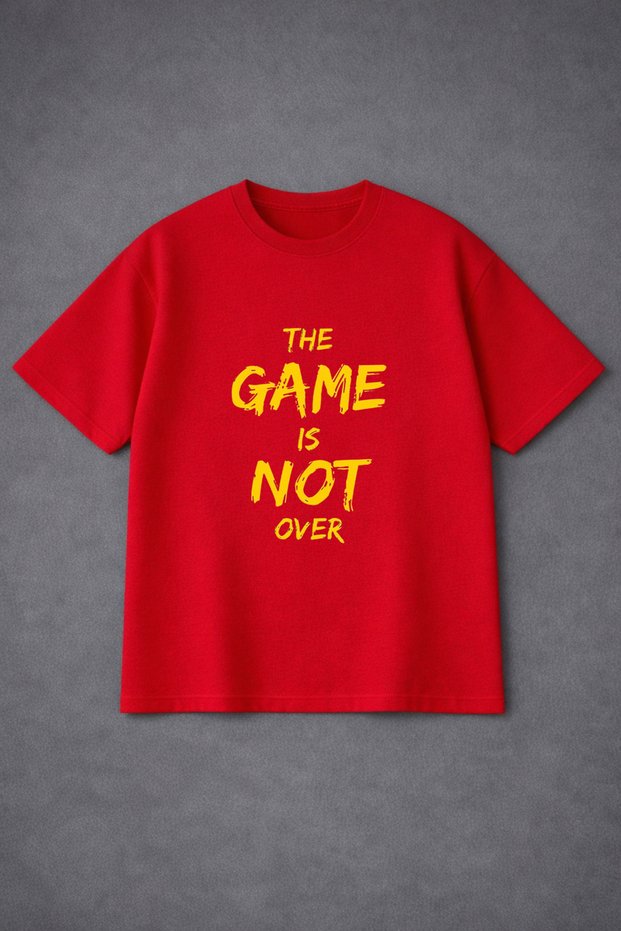 Unisex Oversized T-Shirt Game Is Not B Printed 100% P Cotton T-Shirt Comfortable Fit