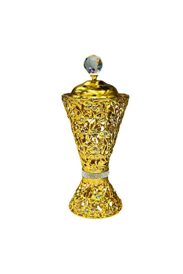 Luxury Golden Crystal Bakhoor Burner