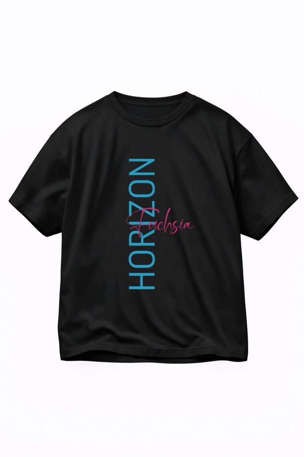 Unisex Oversized T-Shirt Horizon Printed 100% Cotton T-Shirt Comfortable Fit